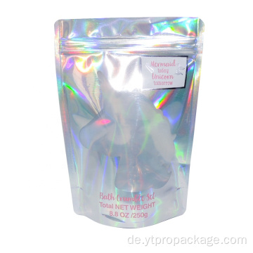 Holographische Mylar Zip Lock Standup Bag